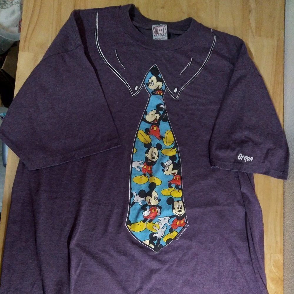 Vintage Mickey Mouse Tie Graphic T-Shirt